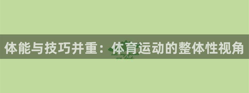 速8体育网：体能与技巧并重：体育运动的整体性视角